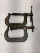Lot of Assorted Metal C-Clamps