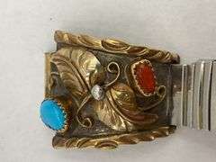 Lucien Piccard Automatic Watch with Turquoise Embellishments