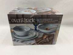 Over & Back Options 16-Piece Dinnerware Set - Blue
