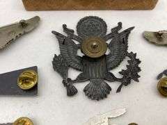 Military Insignia Lot - Sterling and Enlisted Pins