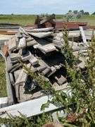 3 Piles Reclaimed Wood Lot - Assorted Sizes and Types Stand Not Included.