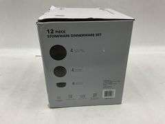 Safdie & Co. 12-Piece Stoneware Dinnerware Set