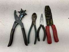 Large Lot of Various Pliers, Cutters, and Hand Tools