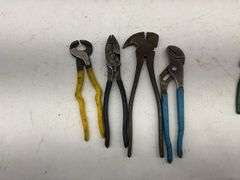 Large Lot of Various Pliers, Cutters, and Hand Tools