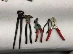 Large Lot of Various Pliers, Cutters, and Hand Tools