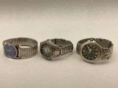Lot of Three Fossil Wristwatches: Arkitekt and Blue Models