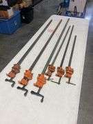 Lot of 5 Assorted Pipe Clamps
