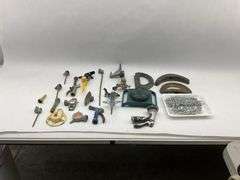 Assorted Lot of Garden Sprinklers, Nozzles, and Metal Hardware