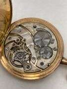 Collection of Four Gold-Filled Pocket Watches with Chain