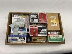 Box Lot of Various Staples and Brads