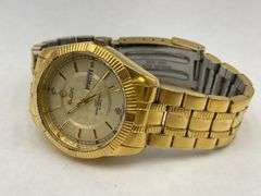 Elgin Stainless Steel Gold Tone Wristwatch