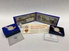 Commemorative US Coins, Currency, Medallion, Silver Flakes