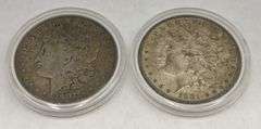 1901 & 1881 Morgan Silver Dollars