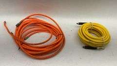 Two Air Compressor Hose Bundle: Yellow and Orange
