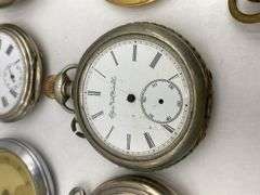 Collection of Ten Assorted Pocket Watches Including Elgin, Westclox and Cortebert