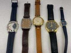 Lot of Five Assorted Wristwatches - Fossil, Michael Kors & More