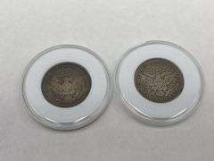 Two Barber Quarter Coins - 1900 & 1915