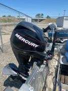 Aluminum Fishing Boat 25HP Mercury & Trailer