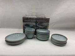 Over & Back Options 16-Piece Dinnerware Set - Blue