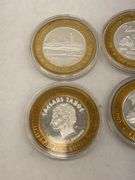 Las Vegas Casino Gaming Tokens .999 Silver Commemorative Set