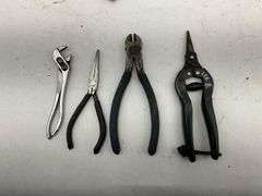 Large Lot of Various Pliers, Cutters, and Hand Tools
