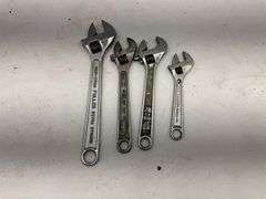 Lot of Adjustable Wrenches - Assorted Brands & Sizes