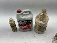 Mixed Lot of Automotive Fluids, Antifreeze, and Oil