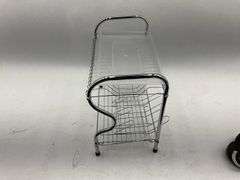 Chrome Dish Drying Rack with Tray