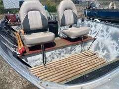Aluminum Fishing Boat 25HP Mercury & Trailer