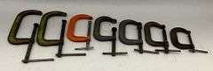 Lot of Assorted Metal C-Clamps