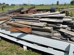 3 Piles Reclaimed Wood Lot - Assorted Sizes and Types Stand Not Included.