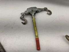 Lot of Two Chain Hoists / Come Along Tools