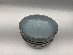 Over and Back 16-Piece Blue Stoneware Dinnerware Set