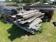 3 Piles Reclaimed Wood Lot - Assorted Sizes and Types Stand Not Included.