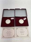 Two 1732-1982 George Washington 90% Silver Commemorative Proof Half Dollars
