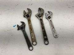 Lot of Adjustable Wrenches - Assorted Brands & Sizes