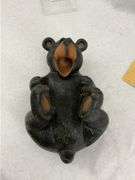 Speer Gold Dot Ammo Sign, Minnetonka Headwear Sign & Bear Figurine