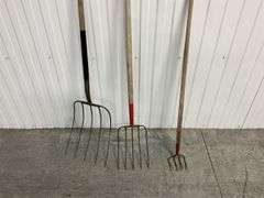 Group of Three Garden/Farm Forks