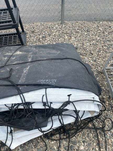 Heavy Duty Black and White Tarps