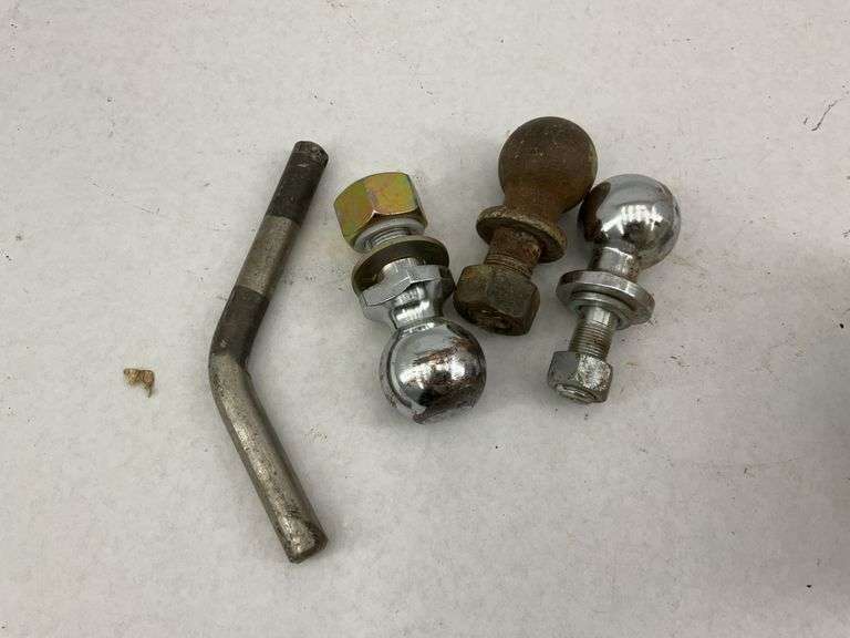 Collection of Trailer Hitch Balls and Pins