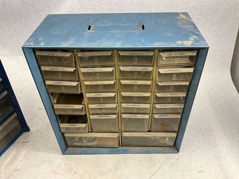 Set of 3 Metal Parts Storage Drawers