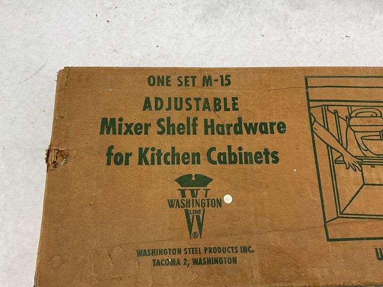 Washington Line M-15 Adjustable Mixer Shelf Hardware for Kitchen Cabinets