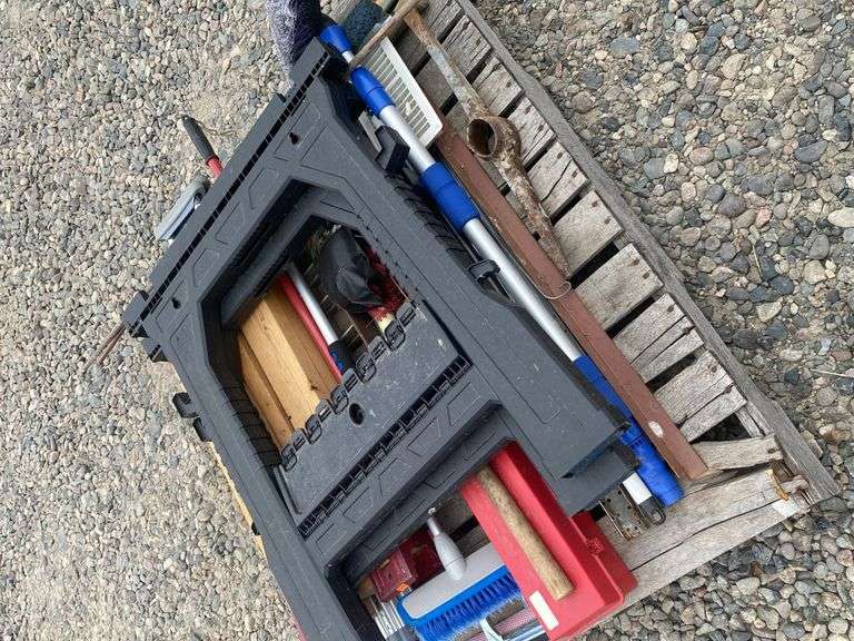 Pallet of Assorted Tools and Supplies