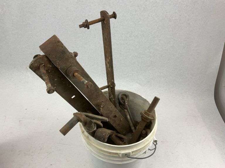 Mixed Lot of Metal Hardware Clamps and Fasteners
