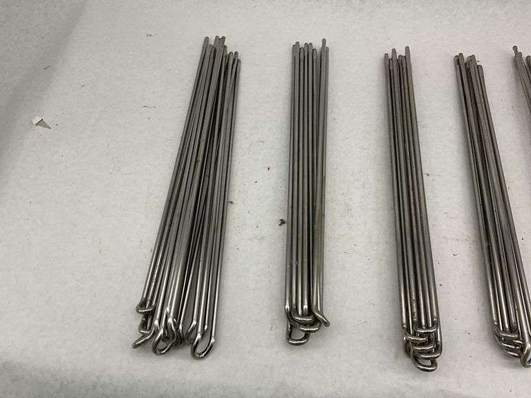 Lot of Metal Wire Stakes with Hooked Ends