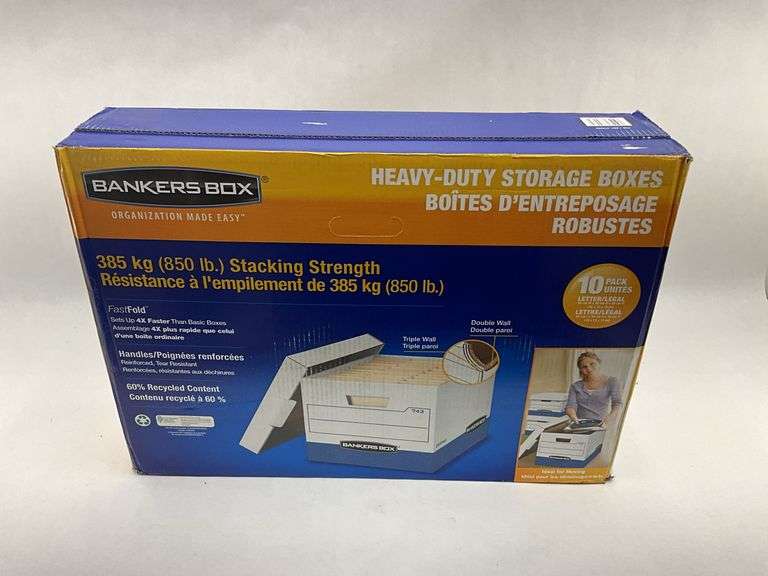Bankers Box Heavy Duty Storage Boxes - 10 Pack