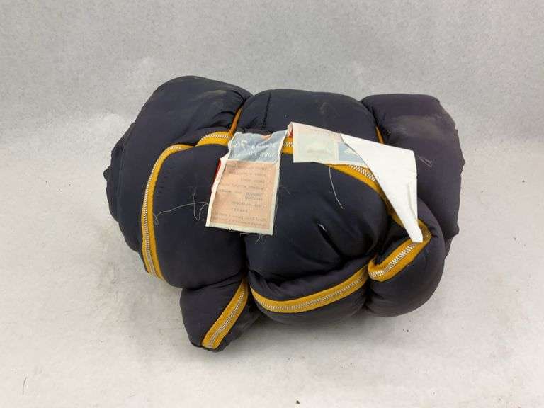 Two Sleeping Bags - Blue with Yellow Zippers
