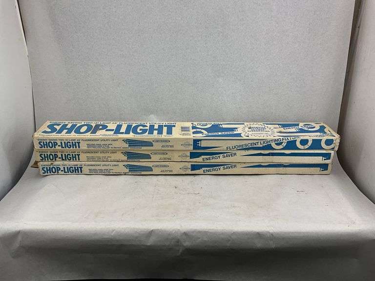 Collection of New Old Stock (NOS) Fluorescent Shop Lights