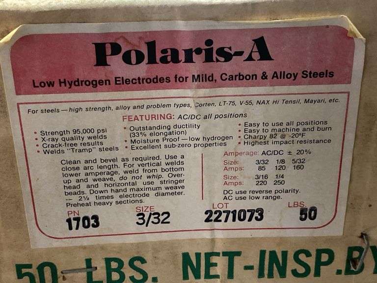 Rockmount Nassau Polaris-A Welding Electrodes