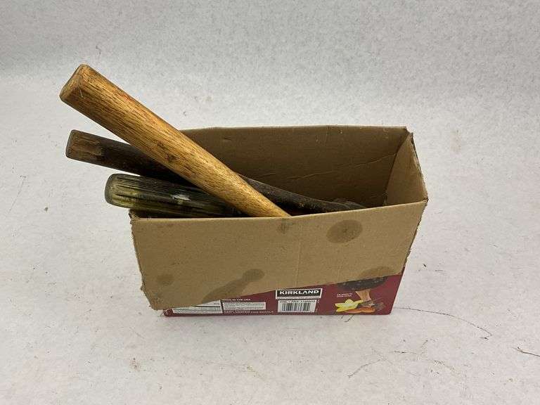 Mixed Lot of Assorted Hand Tools: Hammers, Pliers, Screwdrivers, and Chisels